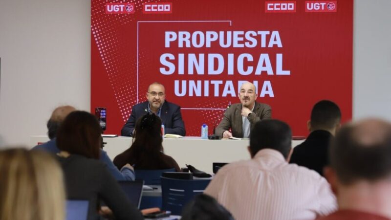 CCOO y UGT quieren reorientar la agenda política con propuestas de mejora de las condiciones de vida y la democracia