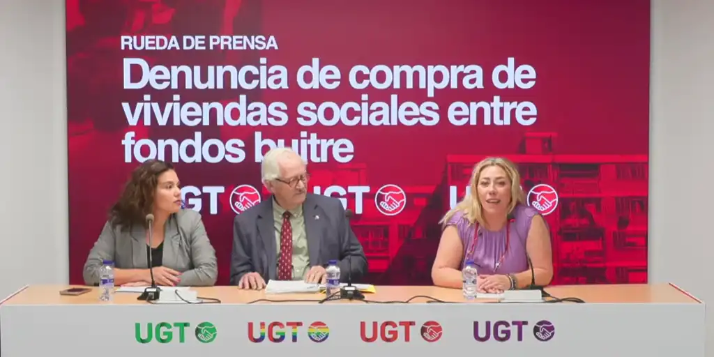 UGT Madrid denuncia que la venta inminente de viviendas sociales a fondos buitres pone en riesgo a más de 150 familias