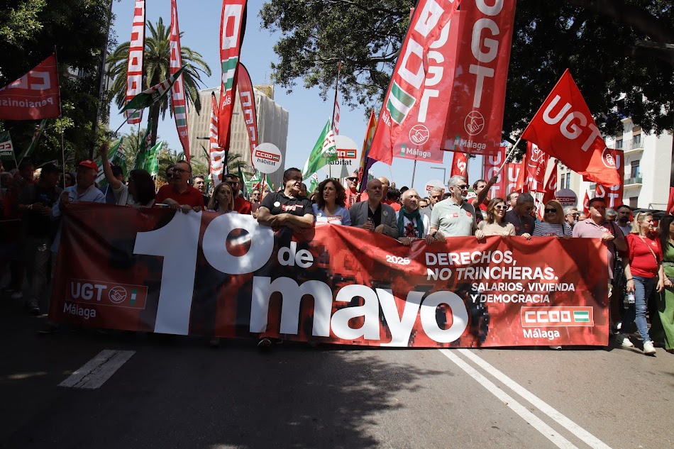 Miles de personas se manifiestan en el Primero de Mayo para exigir salarios dignos y soluciones a la vivienda