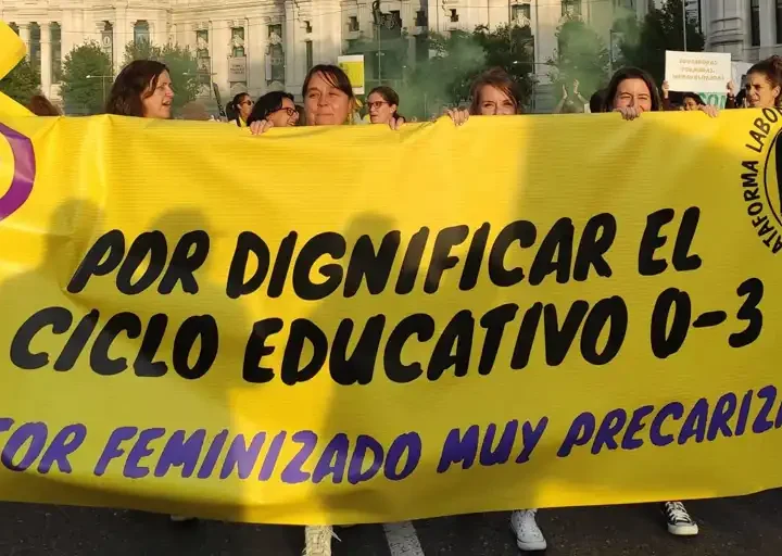 La “marea amarilla” de la Educación Infantil se extiende por el país