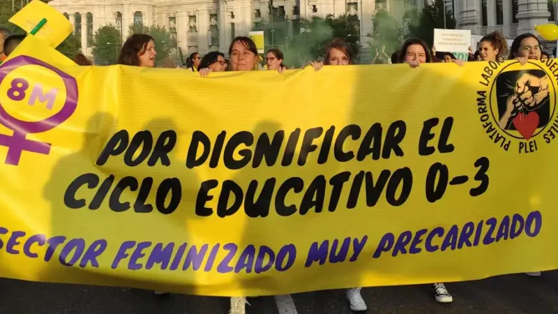 La “marea amarilla” de la Educación Infantil se extiende por el país