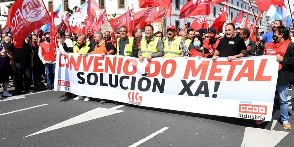 El metal de A Coruña en huelga por el bloqueo de la negociación colectiva