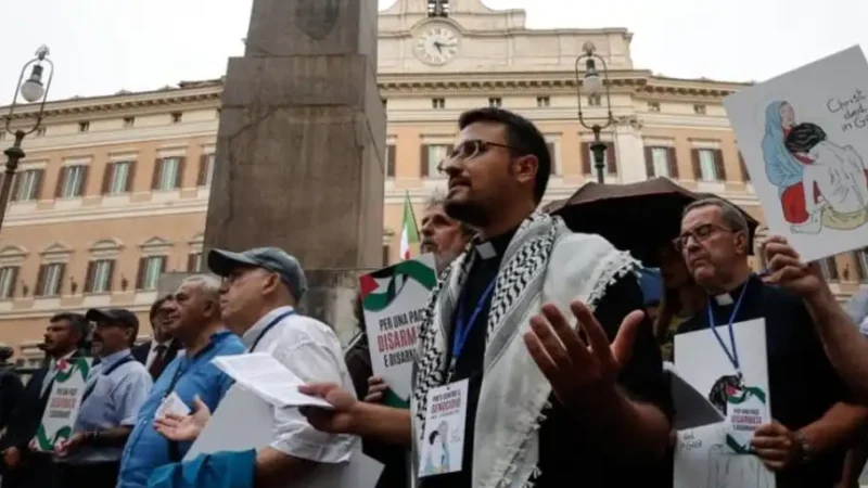 Sacerdotes contra el genocido pide la liberacion de los activistas secuestrados por el Estado de Israel