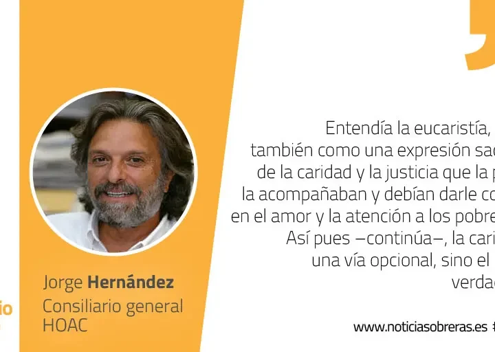 «Mi carne es verdadera comida y mi sangre es verdadera bebida»