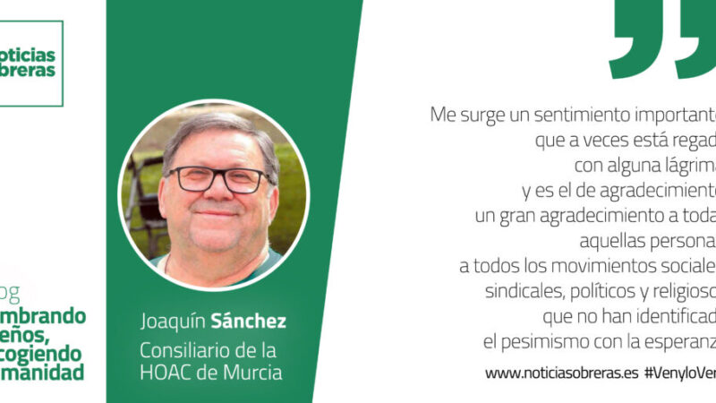 Agradecimiento a los que siguen luchando
