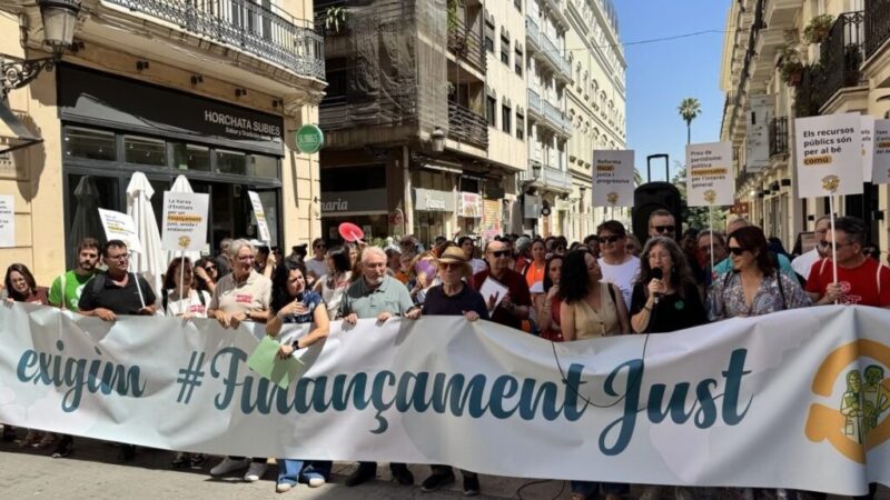 Organizaciones valencianas reclaman una financiación justa para garantizar derechos y servicios públicos