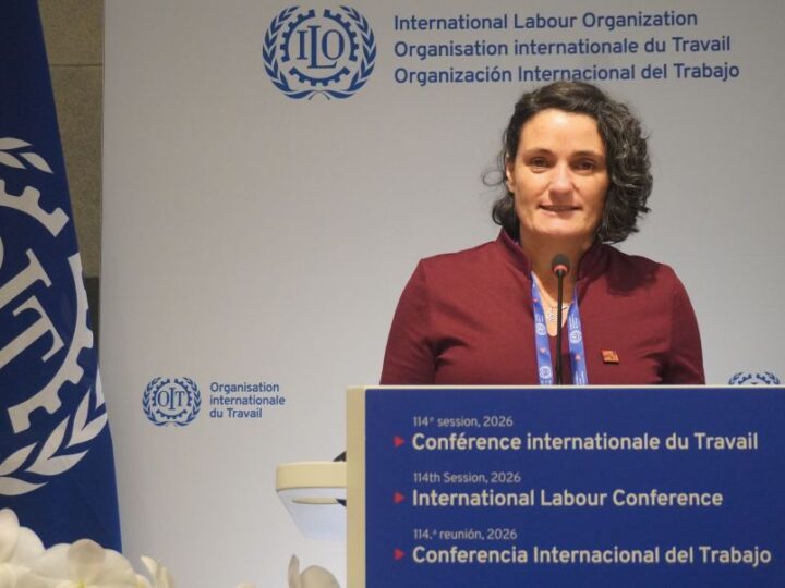 Laura Alfers (WIEGO) en la OIT: La inteligencia artificial no será justa sin la voz de las personas trabajadoras invisibilizadas