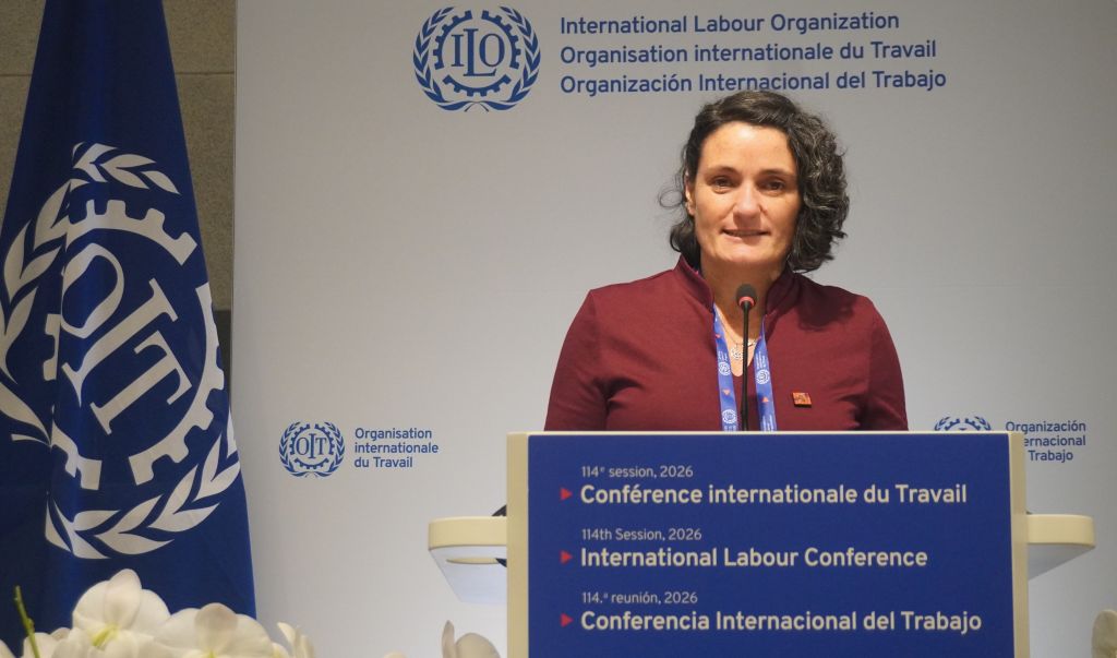 Laura Alfers (WIEGO) en la OIT: La inteligencia artificial no será justa sin la voz de las personas trabajadoras invisibilizadas