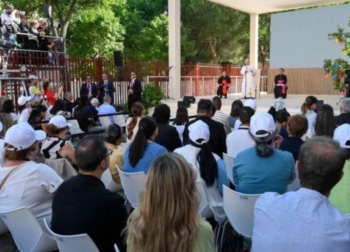 DOCUMENTO | Saludo de León XIV en el proyecto social CEDIA 24 Horas y en la parroquia de la Crucifixión