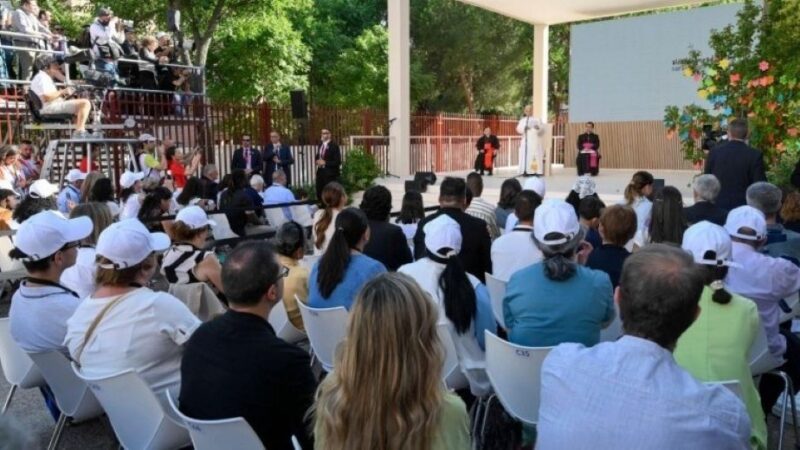 DOCUMENTO | Saludo de León XIV en el proyecto social CEDIA 24 Horas y en la parroquia de la Crucifixión