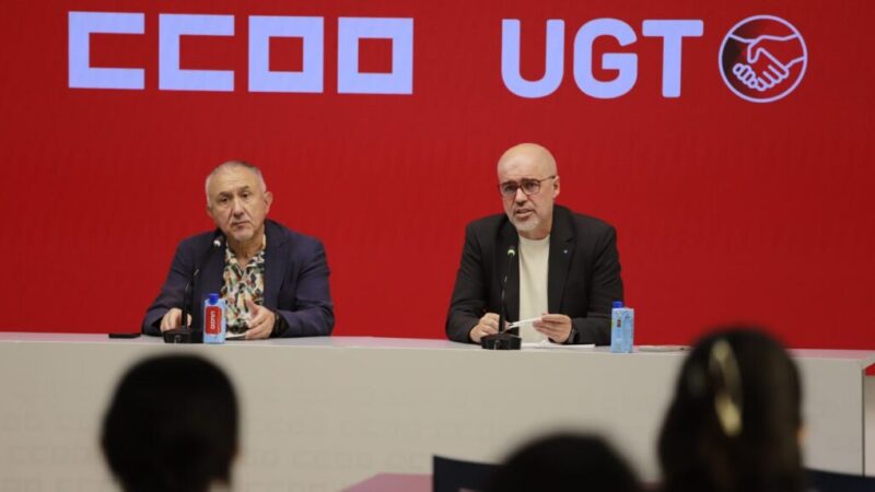 CCOO y UGT lanzan un fondo de solidaridad para reforzar el poder negociador de las personas trabajadoras en los convenios colectivos