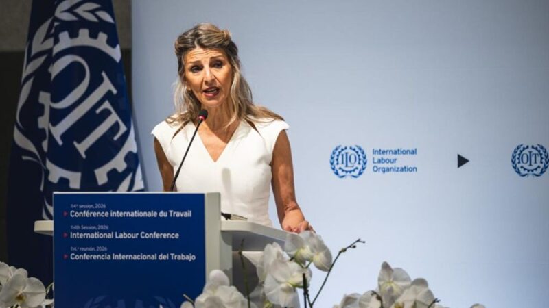 Yolanda Díaz en la OIT: “La inteligencia artificial debe diseñarse centrada en las personas y no solo en el rendimiento”