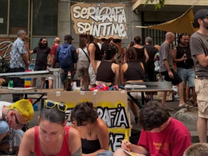 “Aquí se está defendiendo la democracia” afirma Roberto Saviano ante la comunidad que resiste el desalojo de Spin Time