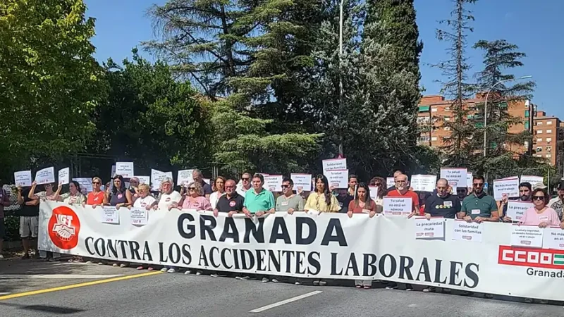 Sindicatos exigen medidas urgentes tras la segunda muerte laboral en 24 horas en Granada