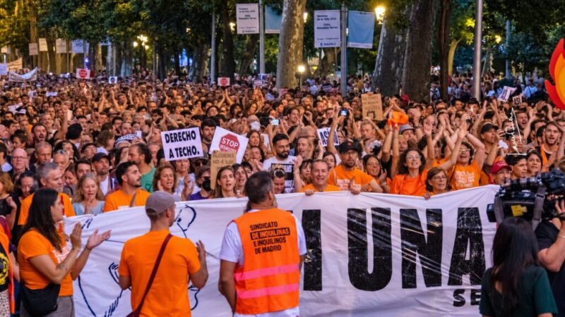 La protesta por la vivienda acampa en Sol y exige medidas para que no haya “otra Maricarmen”