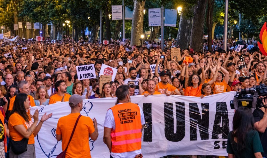 La protesta por la vivienda acampa en Sol y exige medidas para que no haya “otra Maricarmen”