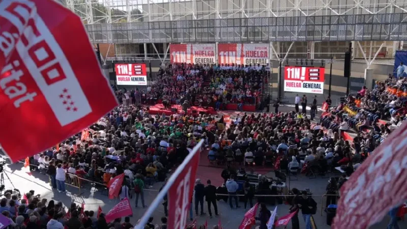 Más de 2.000 delegados sindicales calientan motores en Getafe para impulsar la huelga general del 11 de noviembre