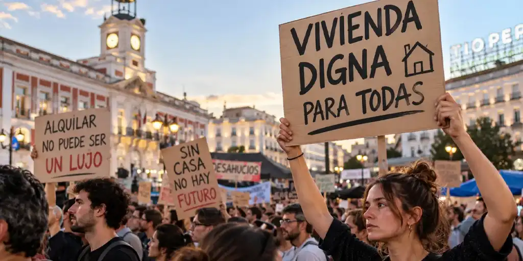 USO reclama ampliar el parque público de vivienda y regular los alquileres de cara al 29N
