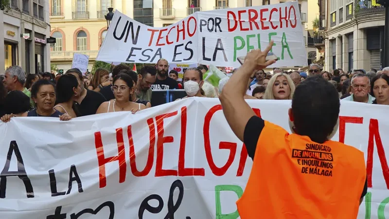 La huelga general por la vivienda apunta a principios de noviembre