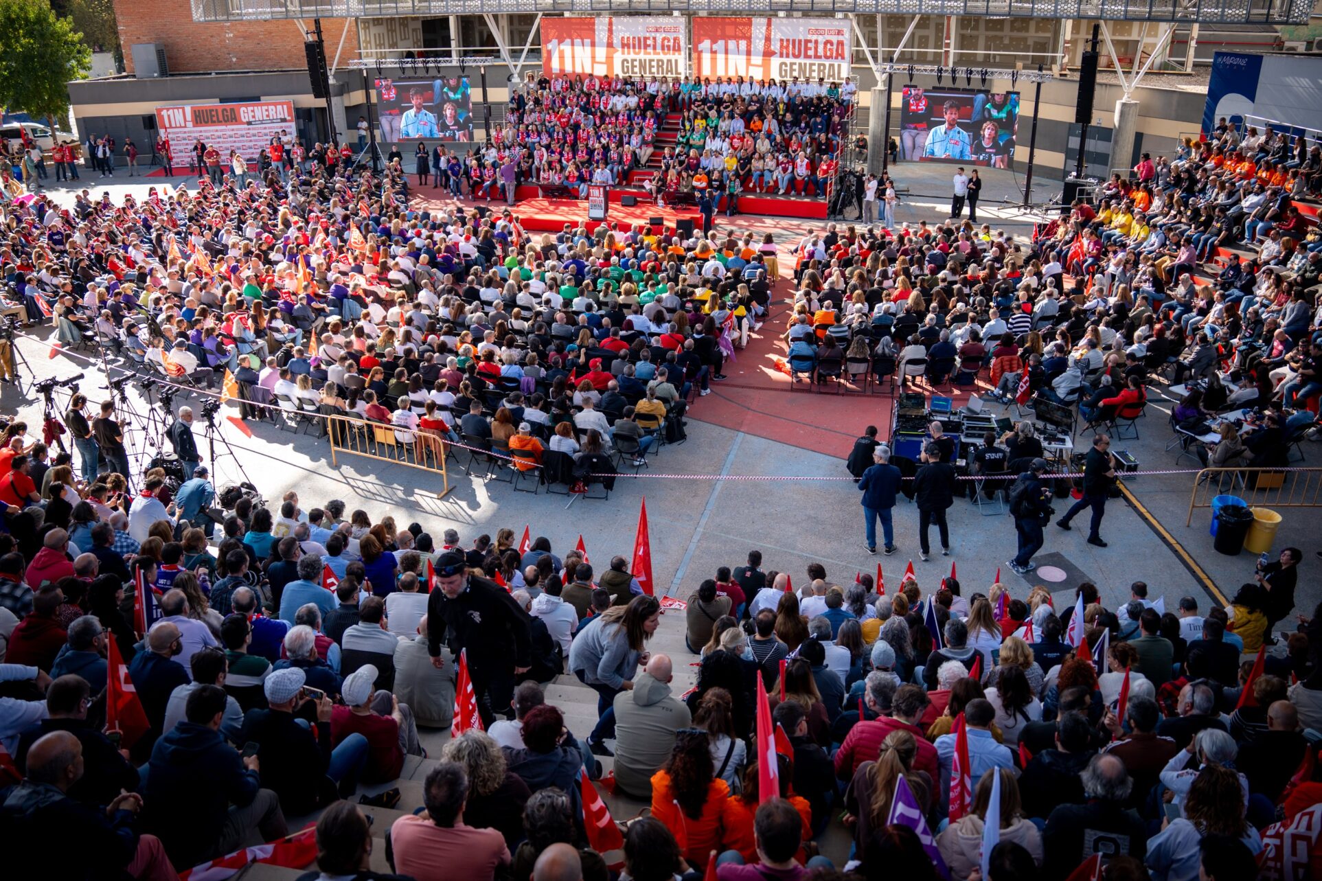 Más de 2.000 delegados sindicales calientan motores en Getafe para impulsar la huelga general del 11 de noviembre