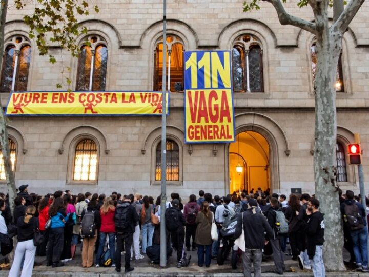 La “Casa de la Vaga” abre en Barcelona para extender la organización del 11N a los barrios y centros de trabajo